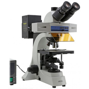 Optika Mikroskop B-510FL, trino, FL-HBO, B&G Filter, W-PLAN, IOS, 40x-400x