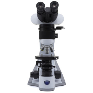 Microscope Optika B-510POL-I, polarisation, incident, transmitted, trino, IOS LWD W-PLAN POL, 50-500x, EU