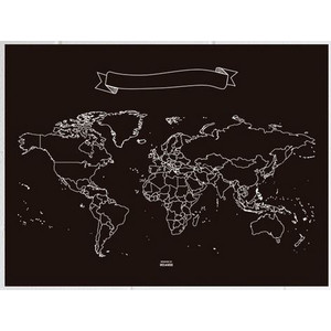 Mappemonde Miss Wood Chalkboard XL