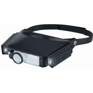 Schweizer Loupe à bandeau 2x, 3x, 4x, 5x, avec éclairage