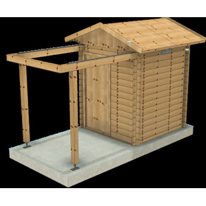 Dome Parts Observatoire à toit mobile GreenLine Mini avec protection du bois