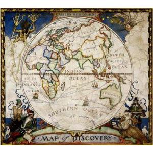 Mappemonde National Geographic Carte d'explorateur - hémisphère de l'est