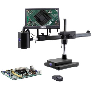 Microscope Optika IS-02, zoom opt. 1x-14x, camera 2MP, 11.5inch screen