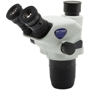 Tête zoom Optika SZO-T, trino, 6.7x-45x, w.d. 110 mm, Ø 23mm, click stop