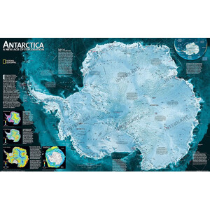 National Geographic Carte de continent Antarctique