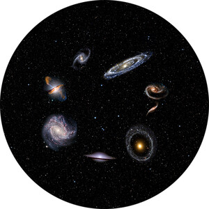 Redmark Dia für Bresser- und NG-Planetarium Galaxien