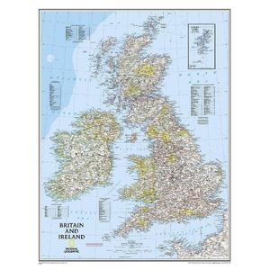 Carte géographique National Geographic Regional map British Islands (laminated)