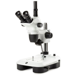 Euromex Zoom-Stereomikroskop NZ.1903-M, 6.7-45x, Säule,  Auf-u. Durchlicht, trino, Spiegel f. Dunkelfeld, Embryologie