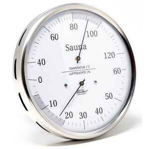 Station météo Fischer Thermohygromètre pour sauna 130 mm