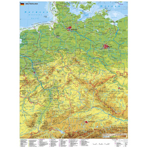 Stiefel Landkarte Deutschland mit UNESCO Welterbestätten