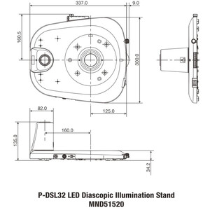 Nikon Säulenstativ P-DSL32 LED Plain Base for transmitted light with pillar