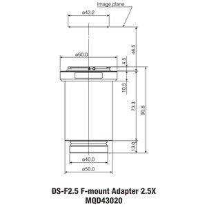 Nikon Kamera-Adapter DS-F2.5 F-Mount Adapter 2.5x DS Serie