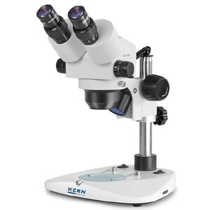 Kern Zoom-Stereomikroskop OZL 451, Greenough, Säule, bino, 0,75-5,0x, 10x/23, 10W Hal