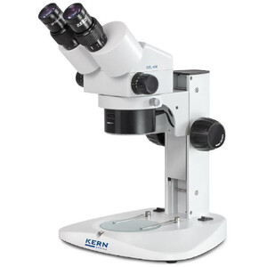 Kern Zoom-Stereomikroskop Stereo-Zoom Mikroskop OZL 456, bino, Ringlicht, 10x23, 0.21W LED, 0,75-5,0x