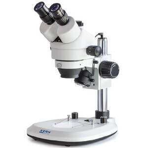 Microscope stéréo zoom Kern OZL 463, Bino, Greenough, 0,7-4,5x, HWF10x20, 3W LED