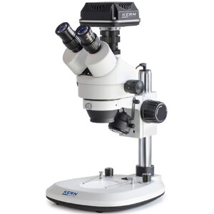 Microscope Kern OZL 464C825, Greenough, Säule, 7-45x, 10x/20, Auf-Durchlicht 3W LED, Kamera 5MP, USB 2.0