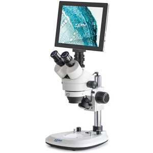 Microscope Kern OZL 464C241, Greenough, Säule, 7-45x, 10x/20, Auf-Durchlicht, 3W LED, Kamera 5MP, USB 2.0, HDMI, WiFi, Tablet