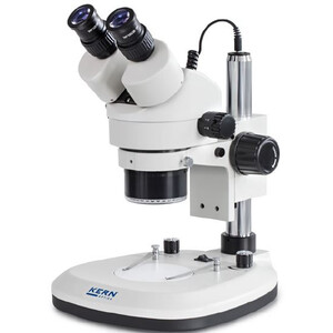 Microscope stéréo zoom Kern OZL 466, trino, Ringl., Greenough, 0,7-4,5x, HWF10x20, 3W LED