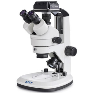 Microscope Kern OZL 468C825, Greenough, Zahnstange, 7-45x, 10x/20, Auf-Durchlicht 3W LED, Kamera 5MP, USB 2.0