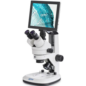 Microscope Kern OZL 468T241 Greenough, Zahnstange, 7-45x, 10x/20, Auf-Durchlicht, 3W LED, Kamera 5MP, USB 2.0, HDMI, WiFi, Tablet