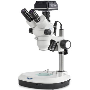 Microscope Kern OZM544C825, trino, 7-45x, HWF 10x23, Auf-Durchlicht, LED 3W, Kamera, CMOS, 5MP, 1/2.5", USB 2.0