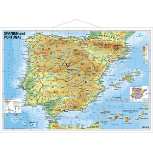 Stiefel Landkarte Spanien und Portugal