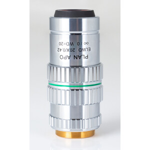 Motic Plan apochromatique. Objectif PA ELWD 20X/0.420 (wd 20mm) Correction de parfocalité