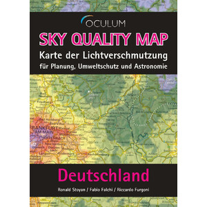 Carte géographique Oculum Verlag Sky Quality Map Deutschland