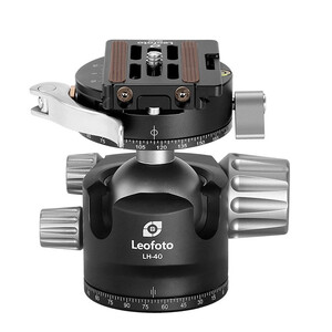 Leofoto Stativ-Kugelkopf LH-40PCL, Dual-Panoramafunktion + Schnellwechselplatte NP-60
