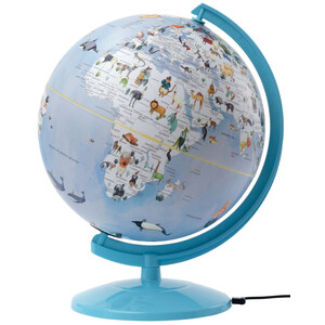 Globe emform Wildlife World Light Blue 25cm