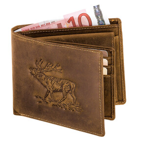 AKAH PORTE-MONNAIE HIRSCH FORMAT TRANSVERSAL