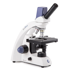 Euromex Mikroskop BioBlue, BB.4225, digital, mono, DIN, 40x - 400x, 10x/18, LED, 1W, m. Kreutztisch