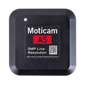 Motic Caméra A5, couleur, sCMOS, 1/2.8", 2µm, 30fps, 5MP, USB 2.0