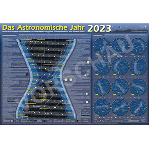 Astronomie-Verlag Poster Das Astronomische Jahr 2023
