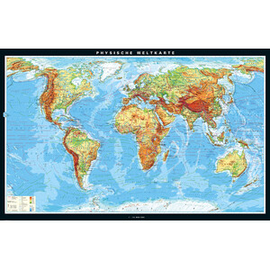 PONS Weltkarte Die Erde physisch (267 x 168 cm)