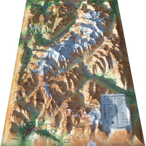 Carte régionale 3Dmap Massif du Mont Blanc (61 x 41 cm)