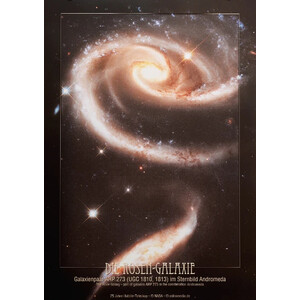 AstroMedia Poster Rosen-Galaxie Arp 273