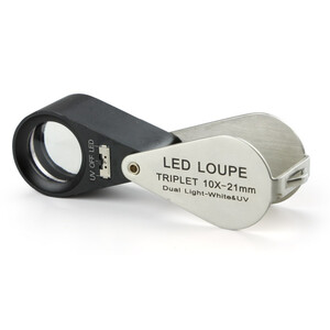 Euromex Loupe pliable PB.5034-LUV, 10x achromatique, LED, UV