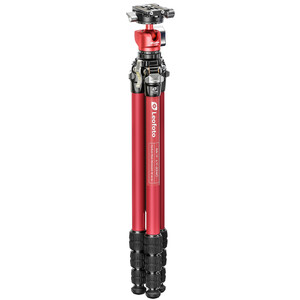 Leofoto Carbon-Dreibeinstativ LY-224C Mr.Y + Ballhead LH-25 R Red