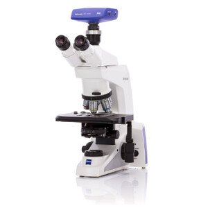 Microscope ZEISS Mikroskop , Axiolab 5 für LED Auflicht Fluoreszenz, trino, 10x/22, infinity, plan, 5x, 10x, 40x, 100x, DL, 10W, inkl Kamera