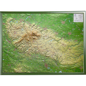 Georelief Regional-Karte Harz 3D Reliefkarte (77 x 57 cm)