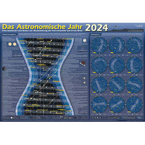 Astronomie-Verlag Poster Das Astronomische Jahr 2024