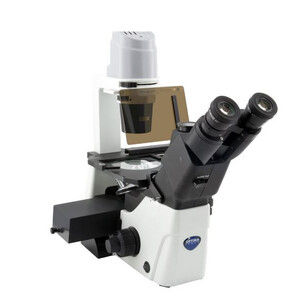 Optika Microscope inversé IM-300LD4, FL, trino, inversé, infini, plan, 100x-400x, 10x/22, Al/Dl, LED, 8 W