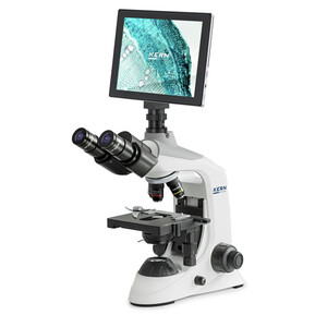 Microscope Kern Kit de microscopie numérique, OBE 124T241, HF, numérique, condenseur d'Abbe 1,25, fixe, USB 2.0, 40-400x, Dl, 3W LED, 5 MP, Tablet