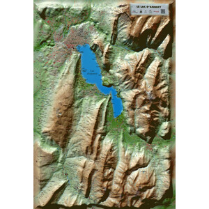 Carte régionale 3Dmap Le Lac d'Annecy