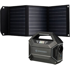 Bresser Mobile Power Station 100 Watt + Solar-Ladegerät 40 Watt