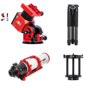 Télescope ZWO FF80 AP 80/600 Quadruplet avec AM3 et Carbon Pieds & Supports