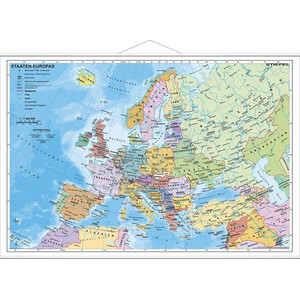 Stiefel Kontinentkarte Europa politisch (95 x 66 cm)