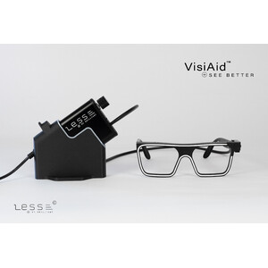 Loupe LESS VisiAid, Lunettes Lumineuses, Kit Complet, Poste Fixe & Mobile