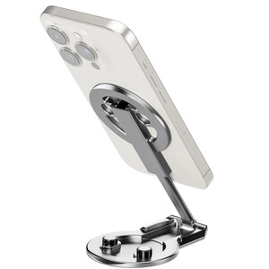 Leofoto Halterung PM-05 Magnetischer Smartphonehalter Misty Gray